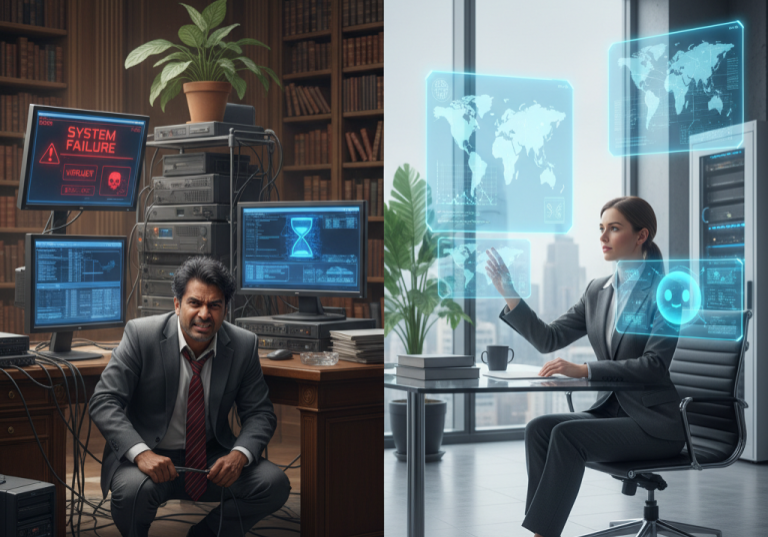 Maintenance informatique vs Infogérance proactive : Quelle stratégie pour les professions libérales en 2026 ?